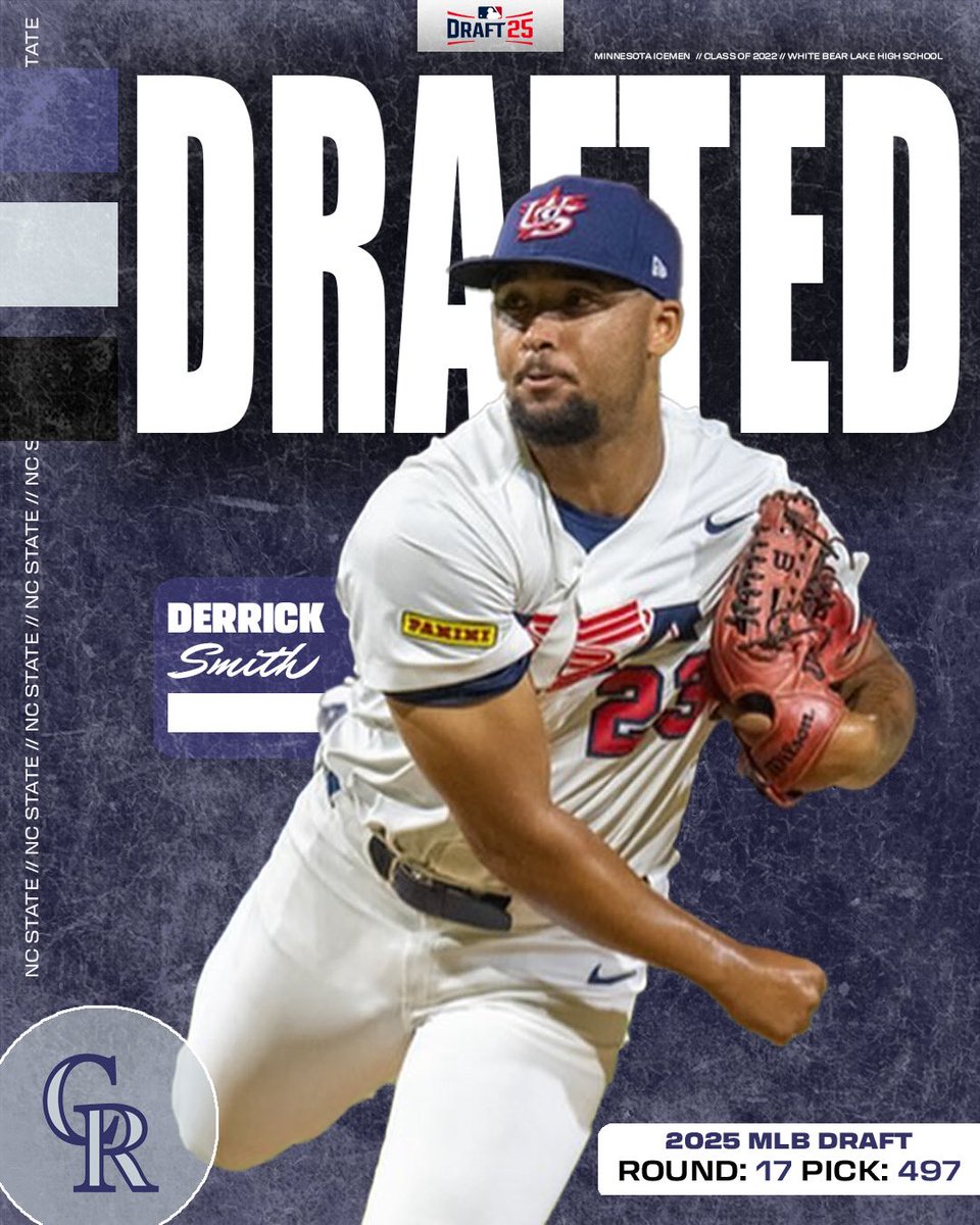 Congrats to 2022 grad Derrick Smith on getting drafted in the 2025 MLB Draft to the Colorado Rockies in the 17th round!

#icemenexperience #iceicebaby #icemenalumni #mlbdraft