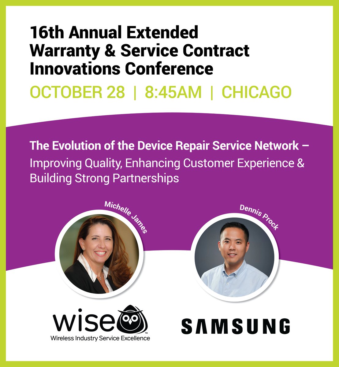 Wise Certification (@wisecert) on Twitter photo Join WISE Certification at Warranty Innovation Conference! We're excited to be part of the <a href="/SSNHealthCare/">SSN HealthCare</a>, OCT 27-29! Tune in for our session: "The Evolution of the Device Repair Service Network ā Improving Quality, Enhancing Customer Experience & Building Strong Partnerships." Join WISE Certification at Warranty Innovation Conference! We're excited to be part of the <a href="/SSNHealthCare/">SSN HealthCare</a>, OCT 27-29! Tune in for our session: "The Evolution of the Device Repair Service Network ā Improving Quality, Enhancing Customer Experience & Building Strong Partnerships."