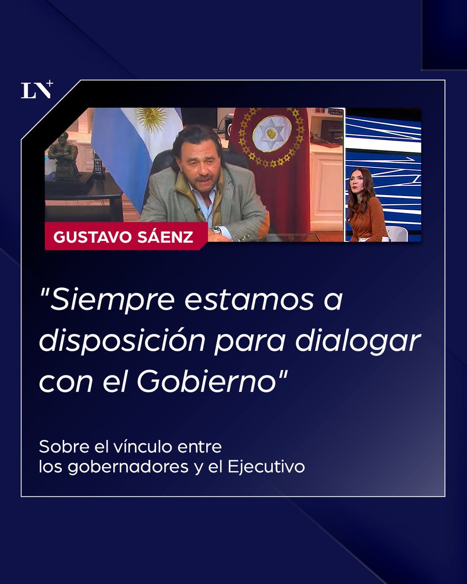 🔵 Gustavo Sáenz gobernador de Salta recordó que muchos mandatarios provinciales acompañaron las políticas del Gobierno y se refirió al reclamo que llevaron al Congreso: “Pedimos lo que nos corresponde”.

👉 En #SiempreMás