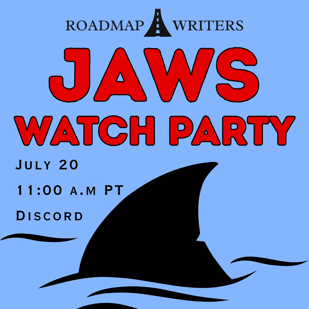 roadmapwriters's tweet image. What could be better than watching a summer blockbuster during summer? Watching it with your fellow writers! 🍿
Join us for a watch party to watch Jaws this Sunday! 🦈