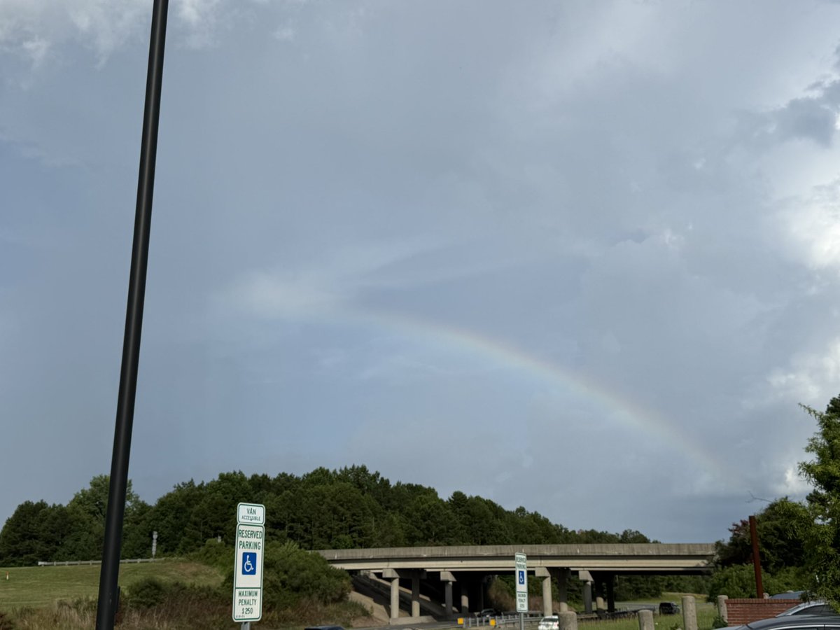 SStevensWCIV's tweet image. Seeing a rainbow never gets old … even if it’s a faint one. I spotted this in Charlotte over the weekend. @natwxdesk