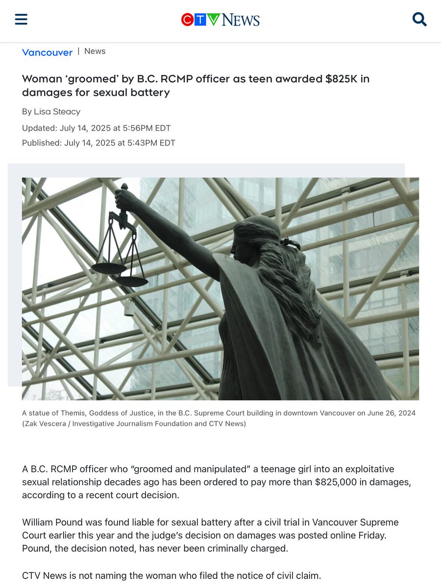 All the power to the woman!
#justice #accountability #rcmp #MVAW #EndRape