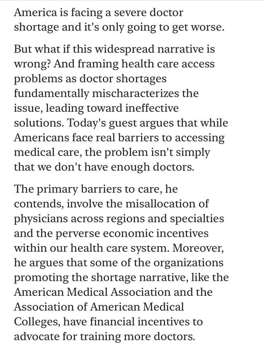 Bryan Carmody (@jbcarmody) on Twitter photo If you’ve got a little time on your hands, I’d love to challenge your faith in the “doctor shortage.”
Thanks to <a href="/leah_pierson/">Leah Pierson</a> for the invitation to chat on Bio(un)ethical. If you’ve got a little time on your hands, I’d love to challenge your faith in the “doctor shortage.”
Thanks to <a href="/leah_pierson/">Leah Pierson</a> for the invitation to chat on Bio(un)ethical.