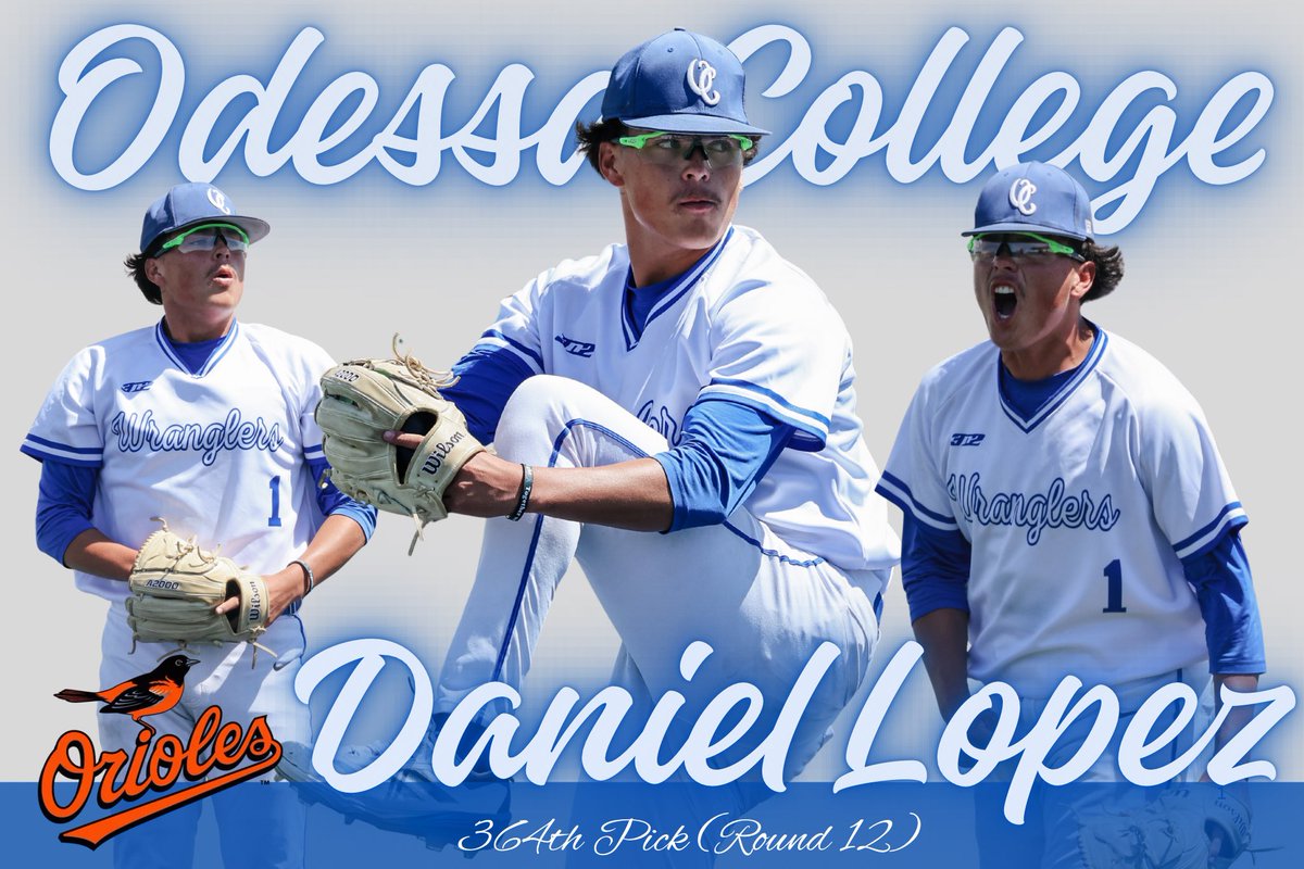 Congratulations to RHP Daniel Lopez on being selected by the Baltimore Orioles 

Round : 12
Pick : 364th