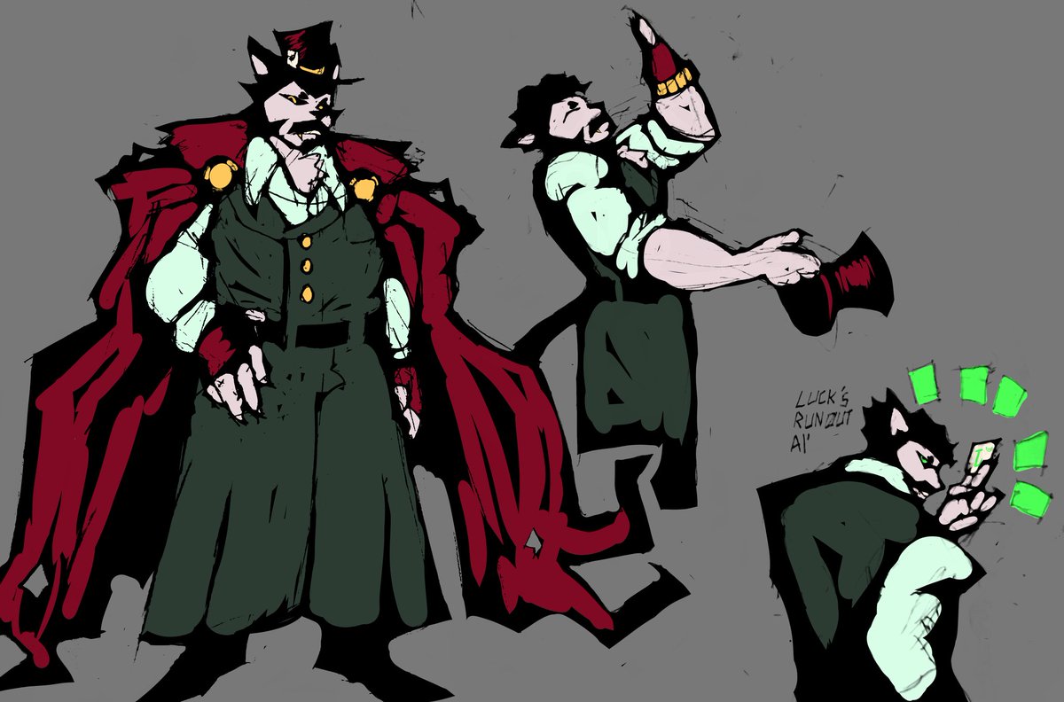 Fr0zen_Over's tweet image. Decided to redesign husk to make him less of an overdesigned eyesore #frozenart #hazbinhotel