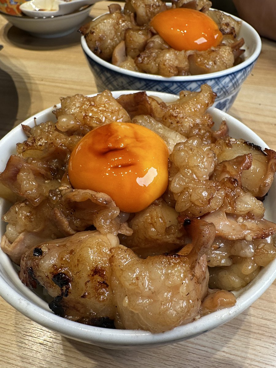 名駅近くで食べられれる最強ホルモン丼セット✨