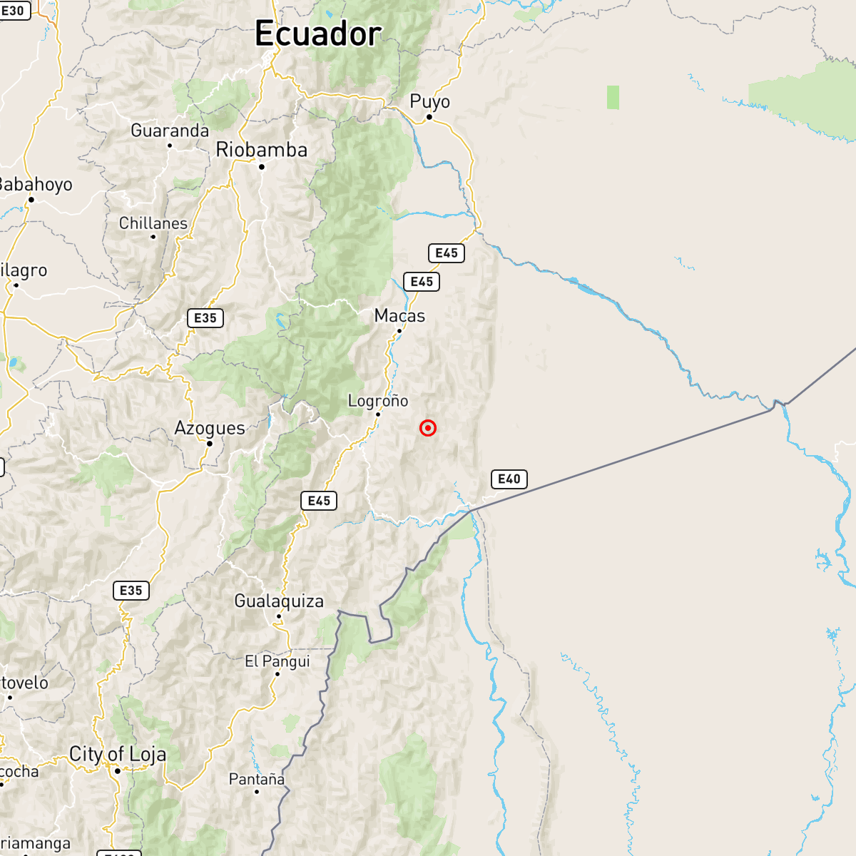 [REVISADO]
Evento: igepn2025nsfx
Ocurrido: 2025-07-14 18:24:09
Mag.: 3.4MLv
Prof.: 21.0 km
Lat.: 2.679° S
Long.: 78.007° W
Localizado: a 30.39 km de Sucua, Morona Santiago
Sintió este sismo? Repórtelo: servicios.igepn.edu.ec/url/NTYxNg==