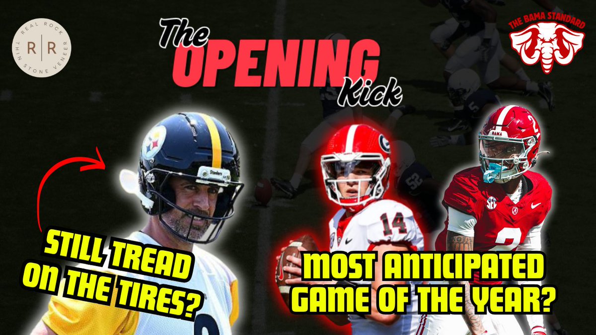 pettey_daniel's tweet image. 📢Going Live in 30 minutes! - "The Opening Kick" 7c/8e w/ @CoachGVDixon and ME!
🔥Biggest CFB Games of 2025
🏈Aaron Rodgers Still Got it?
⚾️Live MLB HR Derby Reaction
youtube.com/watch?v=CFZIro…
@TheBamaStandard
#RollTide #CFB #NFL #mlbhomerunderby #GoDawgs #HookEm