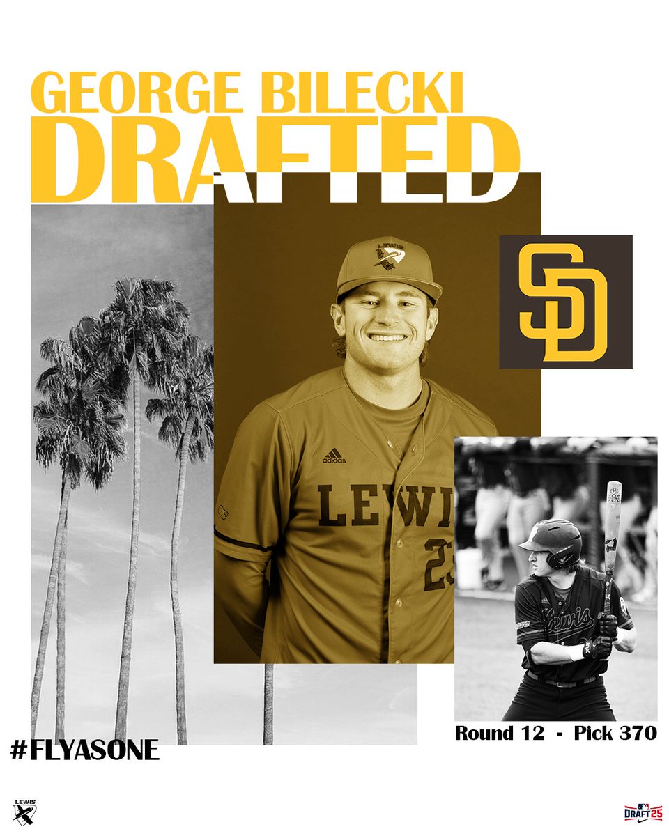 Lewis Athletics ✈️ (@lewisflyers) on Twitter photo 🟡🟤Taking FLIGHT for SAN DIEGO🟡🟤
Congratulations <a href="/georgebilecki13/">george bilecki</a> for being drafted to the <a href="/Padres/">San Diego Padres</a>
lewisflyers.com/news/2025/7/14… 🟡🟤Taking FLIGHT for SAN DIEGO🟡🟤
Congratulations <a href="/georgebilecki13/">george bilecki</a> for being drafted to the <a href="/Padres/">San Diego Padres</a>
lewisflyers.com/news/2025/7/14…