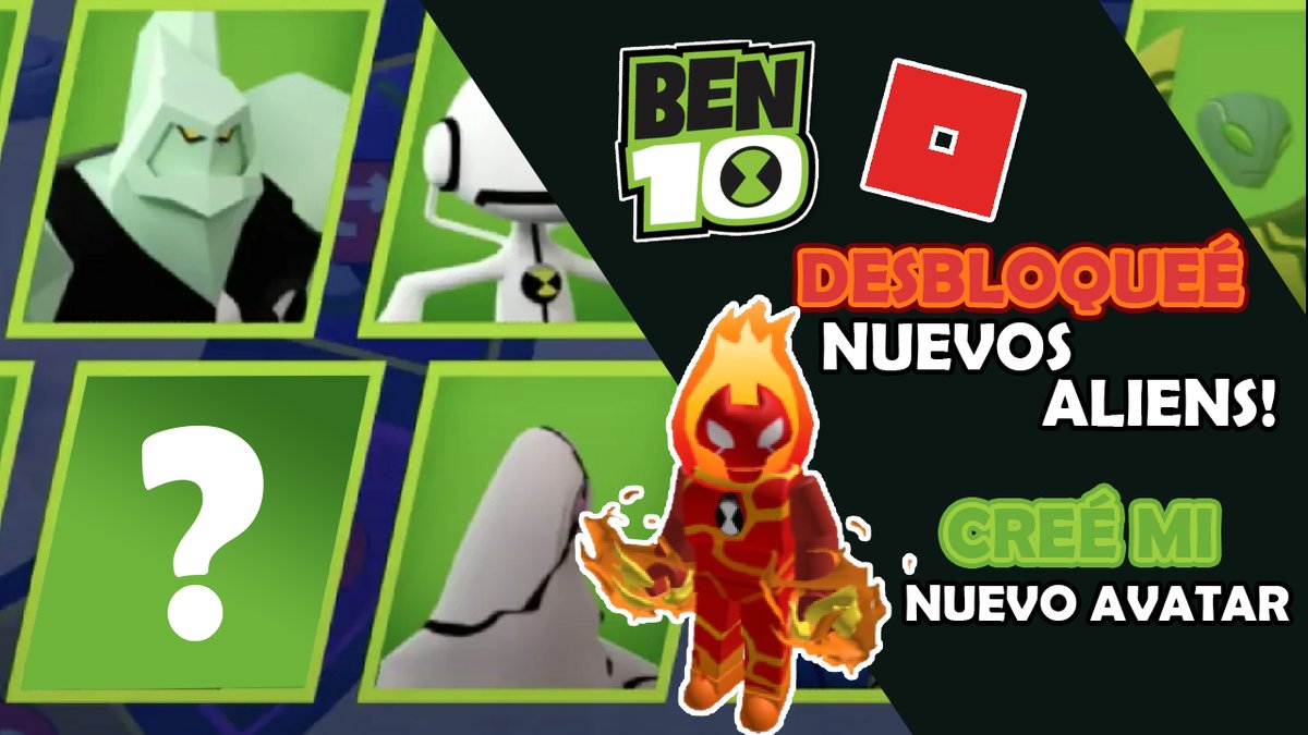 RoVinX10's tweet image. Por la llegada de TODOS los aliens de Kevin (Antitrix) al Roblox oficial de Ben 10 Super Hero Time
Hice un nuevo vídeo, véanlo!!
Dónde también creo mi avatar jeje
youtu.be/FF8L-Ztt9i8