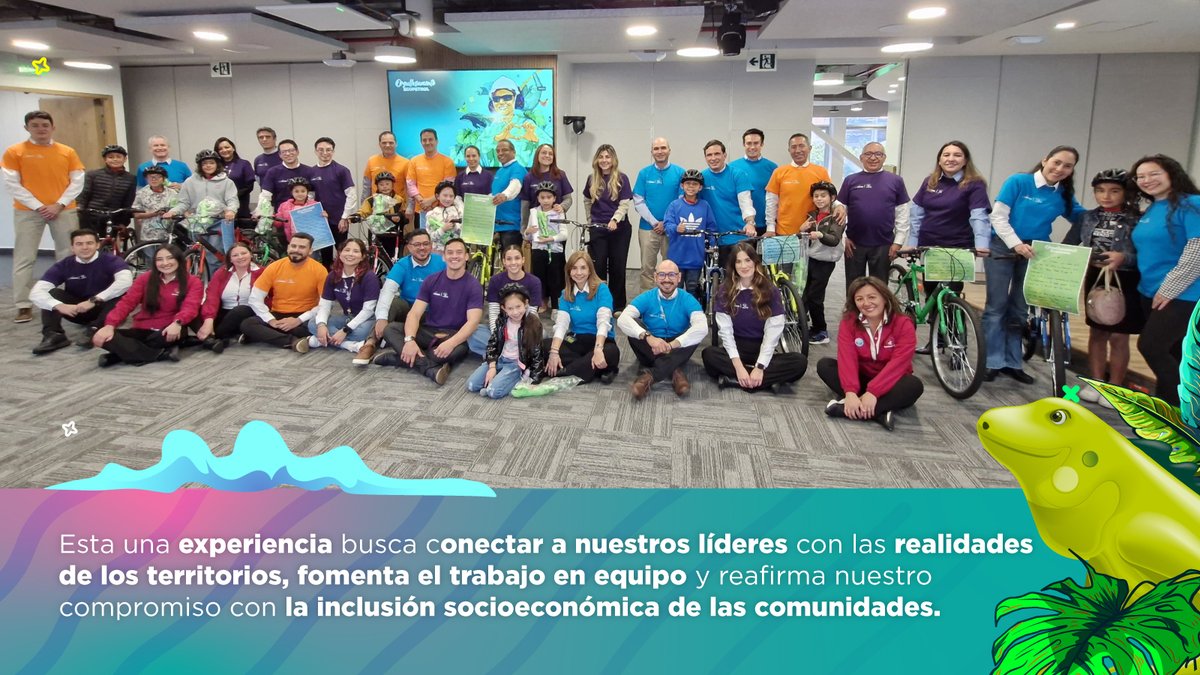 ECOPETROL_SA's tweet photo. 🚲 Hoy vivimos una jornada de colaboración con el Voluntariado Corporativo.
Junto al medallista olímpico Carlos Mario Oquendo, trabajadores, trabajadoras y líderes de Ecopetrol armaron 11 bicicletas para niñas y niños de Cazucá y Usaquén.

💚 Liderazgo que transforma realidades desde el trabajo colectivo.