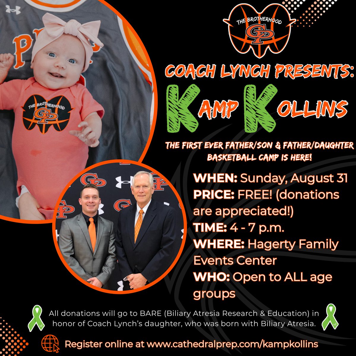 Cathedral Prep Basketball (@cpramblerhoops) on Twitter photo Kamp Kollins 🐏‼️
The first ever Father/Son & Father/Daughter Basketball Camp is here! The goal of Kamp Kollins is to teach dads the fundamentals of basketball so they can share the game with their little ones. Kamp Kollins 🐏‼️
The first ever Father/Son & Father/Daughter Basketball Camp is here! The goal of Kamp Kollins is to teach dads the fundamentals of basketball so they can share the game with their little ones.