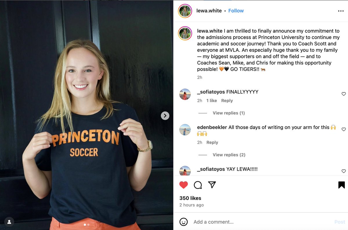 Congratulations ❤️ to this #ECNL player who has verbally committed to play college soccer!!