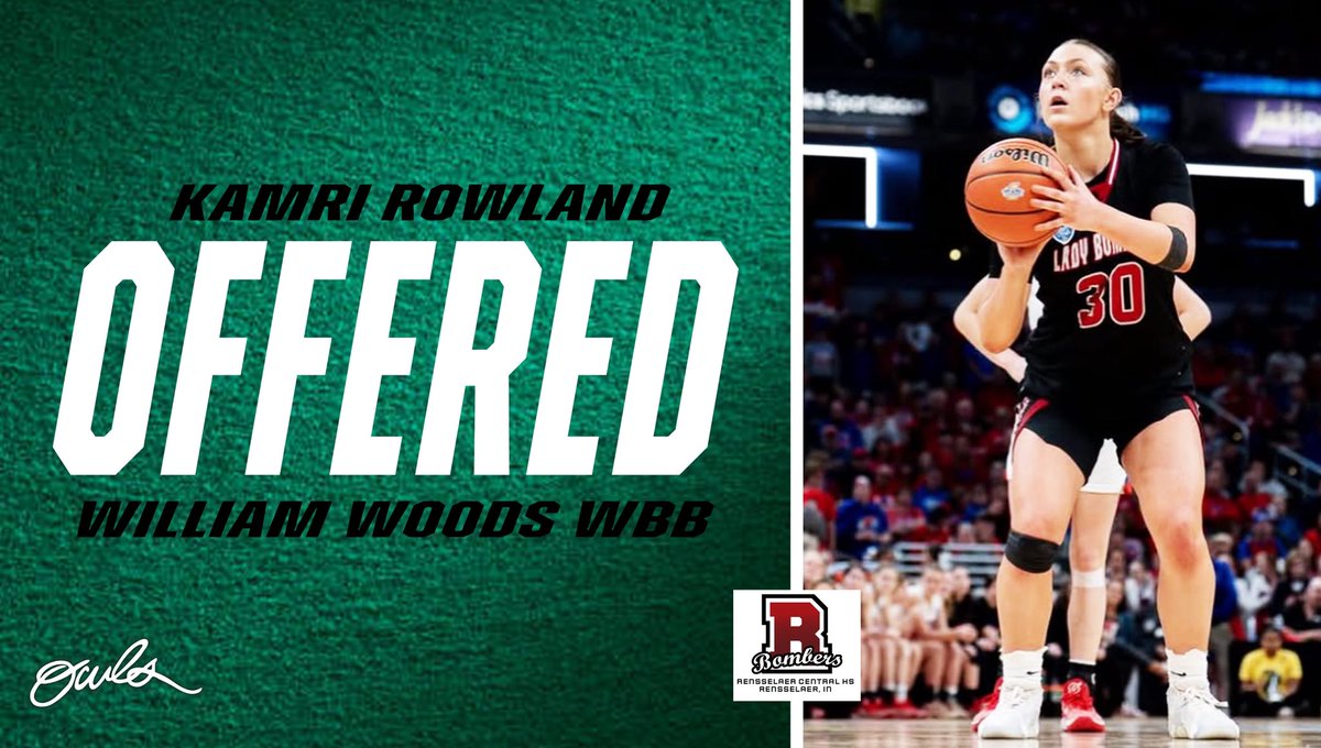 Kamri Rowland (@rowlandkamri) on Twitter photo After a great phone call with Coach Morgan Scott I’m very blessed to have received an offer from <a href="/wwuowlsWBB/">William Woods Women's Basketball</a>!!!
#goowls
<a href="/INEliteHavoc/">Havoc Basketball</a> <a href="/Bomber_Sports/">Rensselaer Athletics</a> After a great phone call with Coach Morgan Scott I’m very blessed to have received an offer from <a href="/wwuowlsWBB/">William Woods Women's Basketball</a>!!!
#goowls
<a href="/INEliteHavoc/">Havoc Basketball</a> <a href="/Bomber_Sports/">Rensselaer Athletics</a>