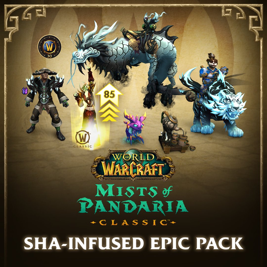 CrixVibez's tweet image. 🔥Mists of Pandaria Classic - Sha-Infused Epic Edition Giveaway 🔥

To celebrate #MoPClassic launching July 21st, I’m giving away TWO EPIC Editions WITH 85 BOOST!

To enter:
✅ Follow
❤️ Like
🔁 Retweet
🗨️ Comment what class you'd boost!

🏆 Winner picked July 20th!
#WoW_Partner