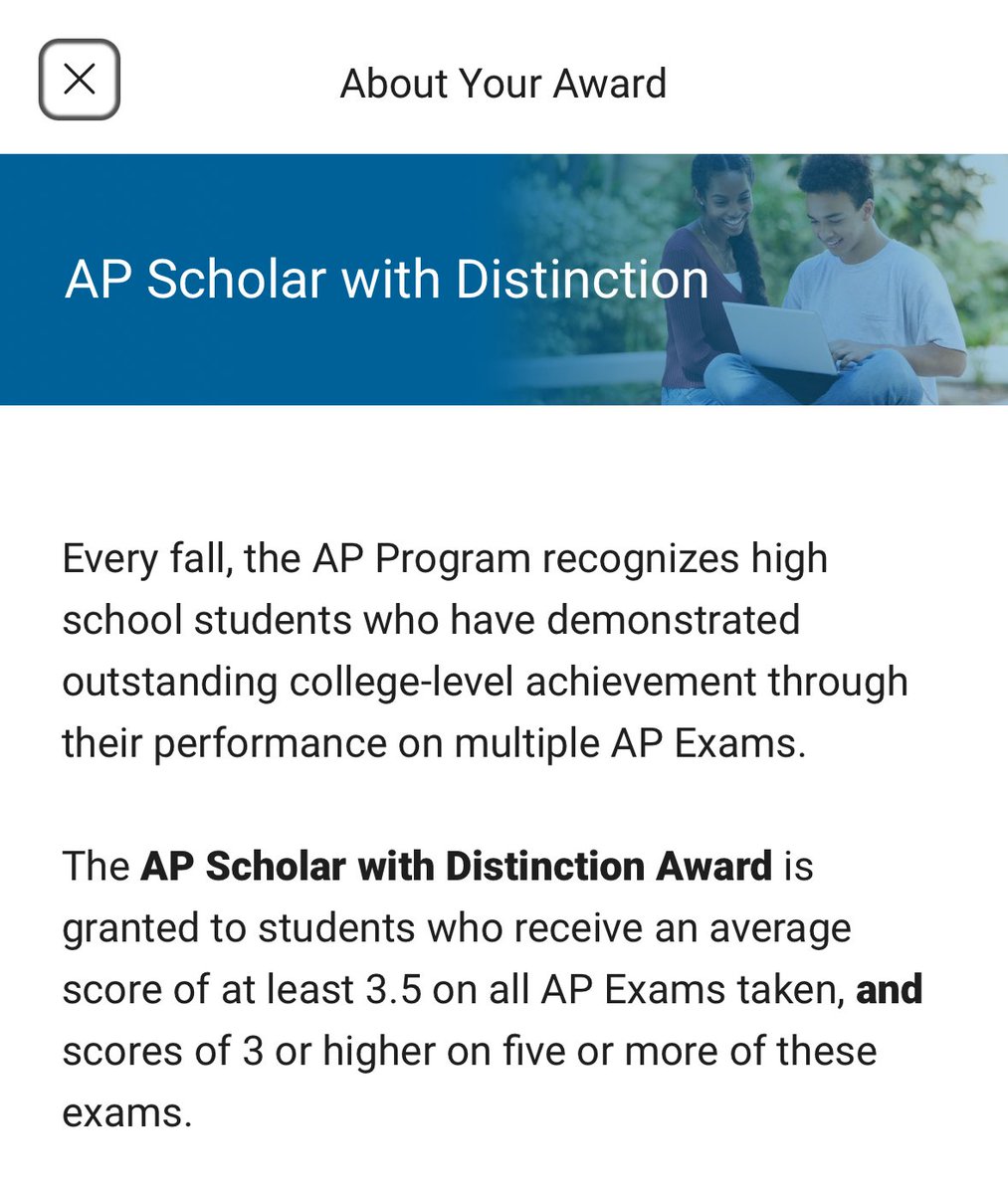 Not softball related but still fun! 
AP Scholar with Distinction award