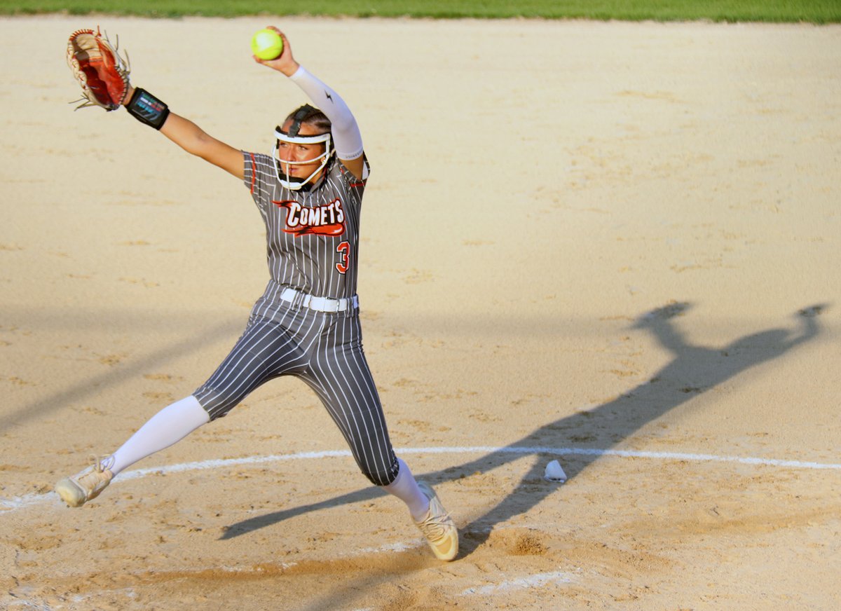 Charles City freshman Addison Ellis delivers a pitch during Saturday’s Class 4A-Region 8 semifinal against Western Dubuque. Ellis struck out seven and yielded 1 earned run in six innings, but the Bobcats won 3-1.
…citypress-ia-siteadmin.newsmemory.com/charlescitypre……gional-semifinal/