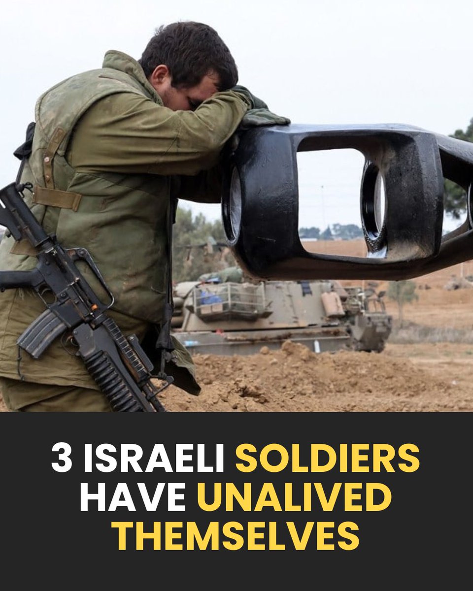 IlmFeed's tweet image. An Israeli soldier has unalived himself at a military base, the occupation army has confirmed — marking the third unaliving among active-duty soldiers in just 10 days.
According to Israeli broadcaster Channel 12, the soldier belonged to the Nahal Brigade and had taken part in…