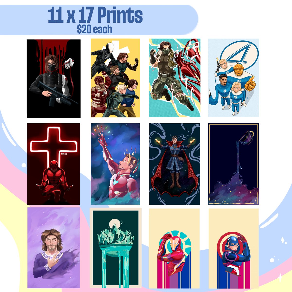 tifftac_'s tweet image. Here's some of my catalog for Atlanta Comic Con! Be sure to stop by and say hi!