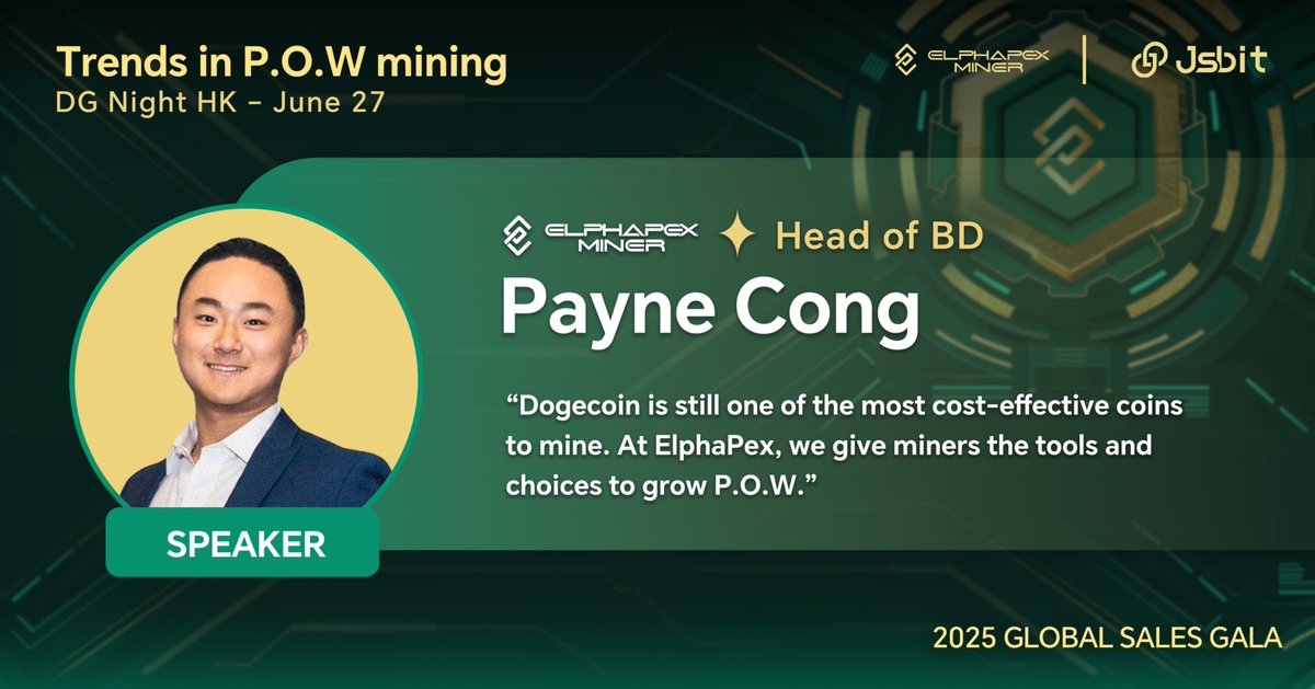 ElphaPex's tweet image. “ElphaPex gives miners the tools and choices to grow PoW.” – @paynethecong
From ASICs that fit anyone’s needs — home to industrial we’re here to power every level of mining.
Built for performance. Backed by vision.