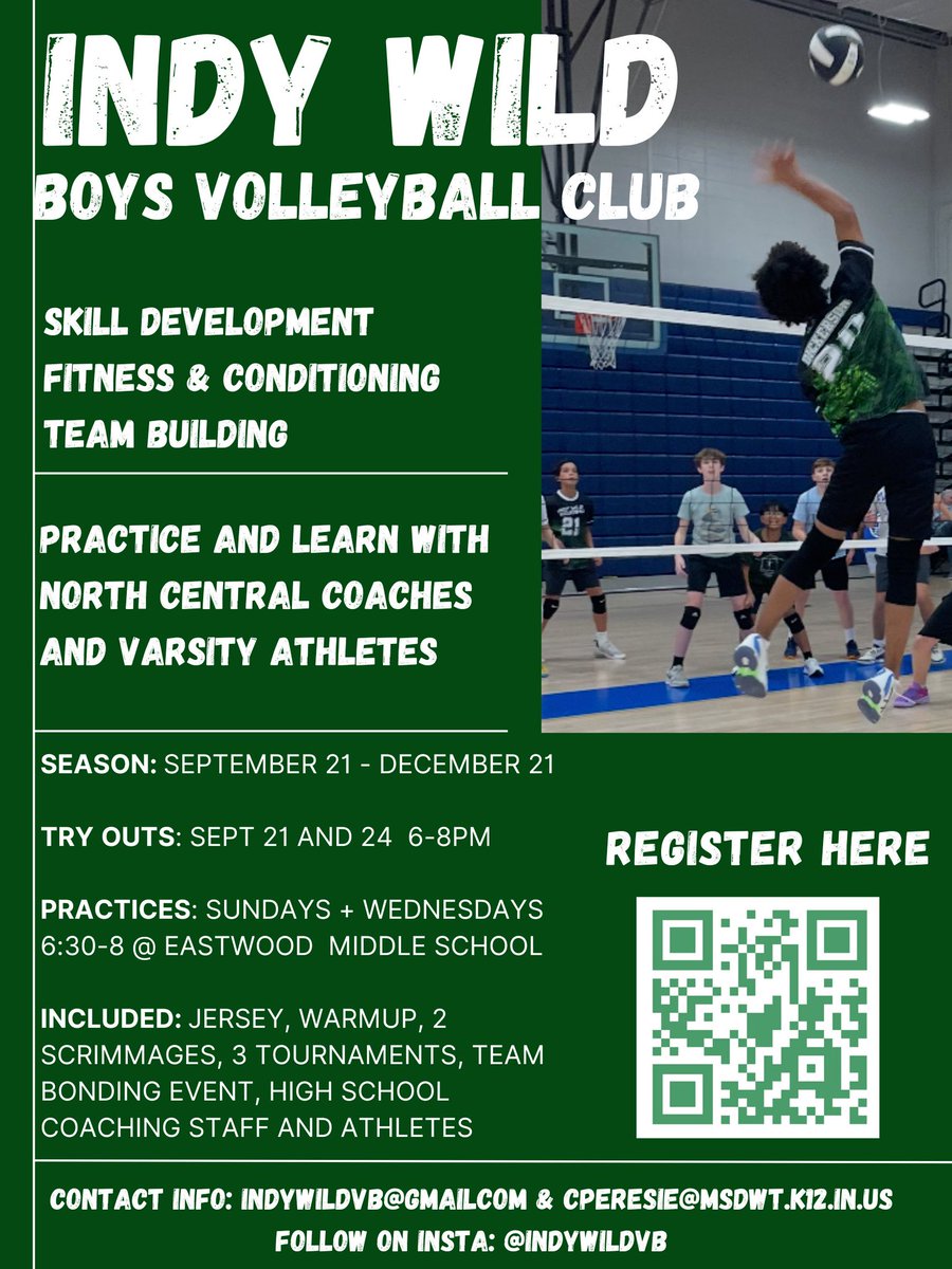 Eastwood Athletics (@ewmsathletics) on Twitter photo Attention boys volleyball players! Don't miss your opportunity to join the Indy Wild! Train, play, and improve with one of the premier boys volleyball clubs in the city. For more info contact Coach Peresie cperesie@msdwt.k12.in.us Attention boys volleyball players! Don't miss your opportunity to join the Indy Wild! Train, play, and improve with one of the premier boys volleyball clubs in the city. For more info contact Coach Peresie cperesie@msdwt.k12.in.us