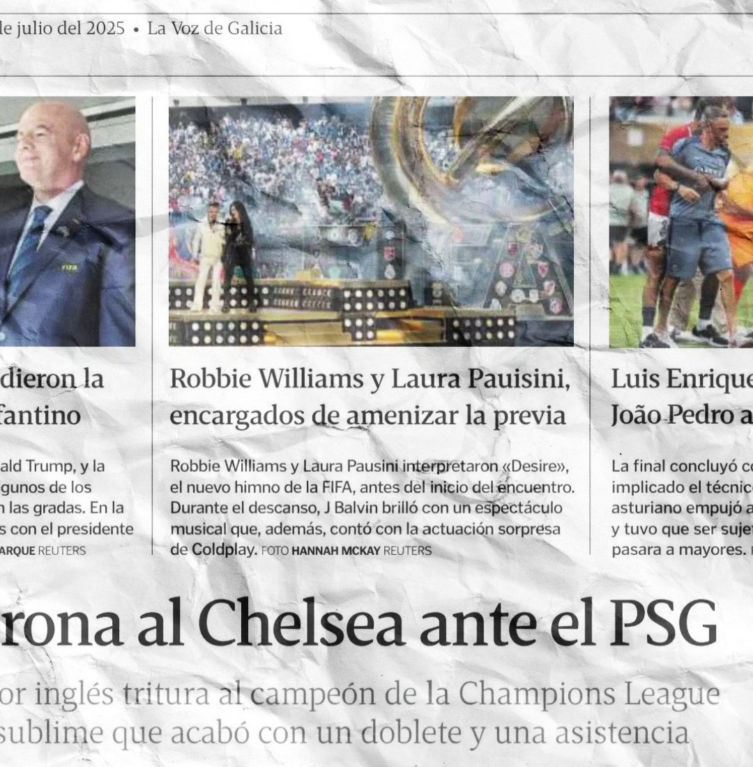BienvenidoLPAR's tweet image. LA VOZ DE GALICIA📰
#LauraPausini y #RobbieWilliams en el diario #LaVozDeGalicia de hoy❤️