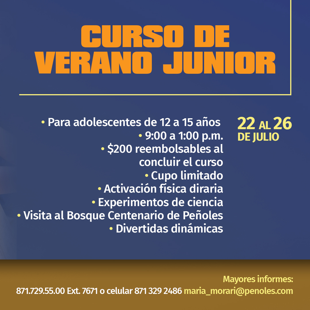 ¿List@ para una semana llena de diversión, aprendizaje y aventura? 🌟¡Inscríbete a nuestro Curso de Verano Junior!

¡Te esperamos! Vive una experiencia inolvidable con nuevos amigos. ✨

#CursoDeVerano #MuseoDeLosMetales #AventuraYDiversión #VeranoDivertido