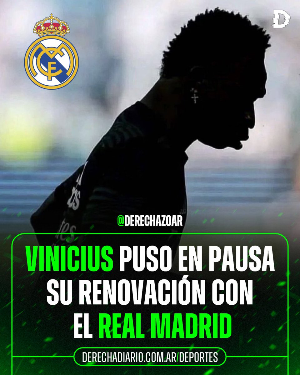 🇧🇷🇪🇸 VINICIUS PUSO EN PAUSA SU RENOVACIÓN CON EL REAL MADRID

📌 El brasileño decidió frenar las charlas para extender su vínculo y desde el club no descartan venderlo en 2026 si no hay avances.