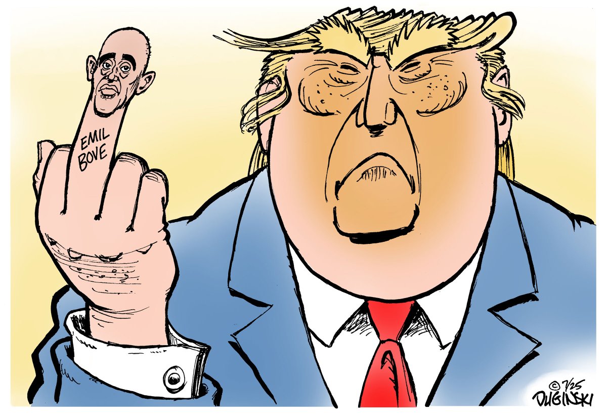 A whistleblower reported that Trump's judicial nominee, Emil Bove, told subordinates at the DOJ to tell the courts, "F*** you!" Trump's sentiments exactly — and not the kind of guy America wants on the federal bench. #Trump #TrumpIsUnfitForOffice #ImpeachTrumpNOW