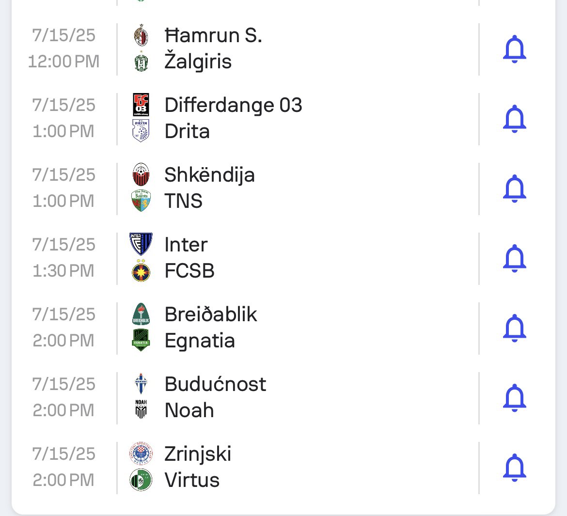 Back at it tomorrow 🎯

🌍UEFA Champions League Qualifiers

 Coming off an 8-2-1 run on the weekend, looking to keep it rolling 🔥
