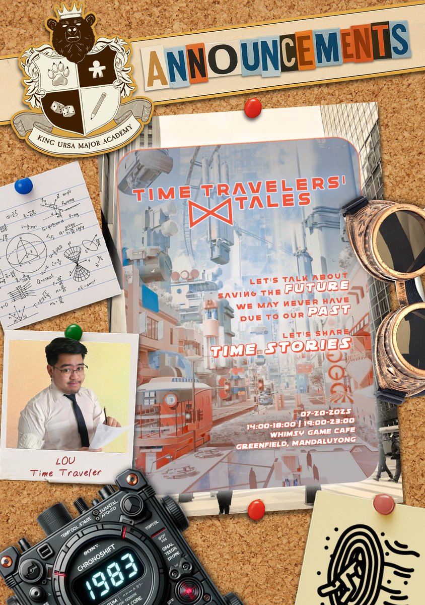 Bbg_ph's tweet image. Temporal Studies Open Discussion

The Dept. of Chronomancy opens its restricted wing for one rare session.

Explore alternate realities. Fix paradoxes. No fear of psychic time loops.

🗓️ July 20
⏰ 2–6PM &amp;amp; 7–11PM
🎲 GM: Lou

Sign up with the link: forms.gle/KgQ2gUqJUnQiBF…