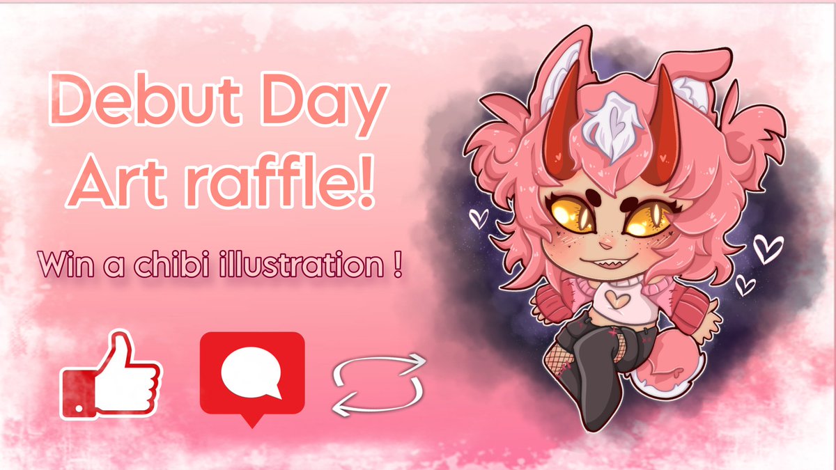 ♡*｡.Here comes a raffle! .⁠｡⁠*⁠♡

With my L2D debut comes a chance for you to win a little something! 

Retweet, Like, and leave me a comment with your refs + vibes!

More details in the comments! ⬇️

#artraffle #vtuber #vtuberdebut
