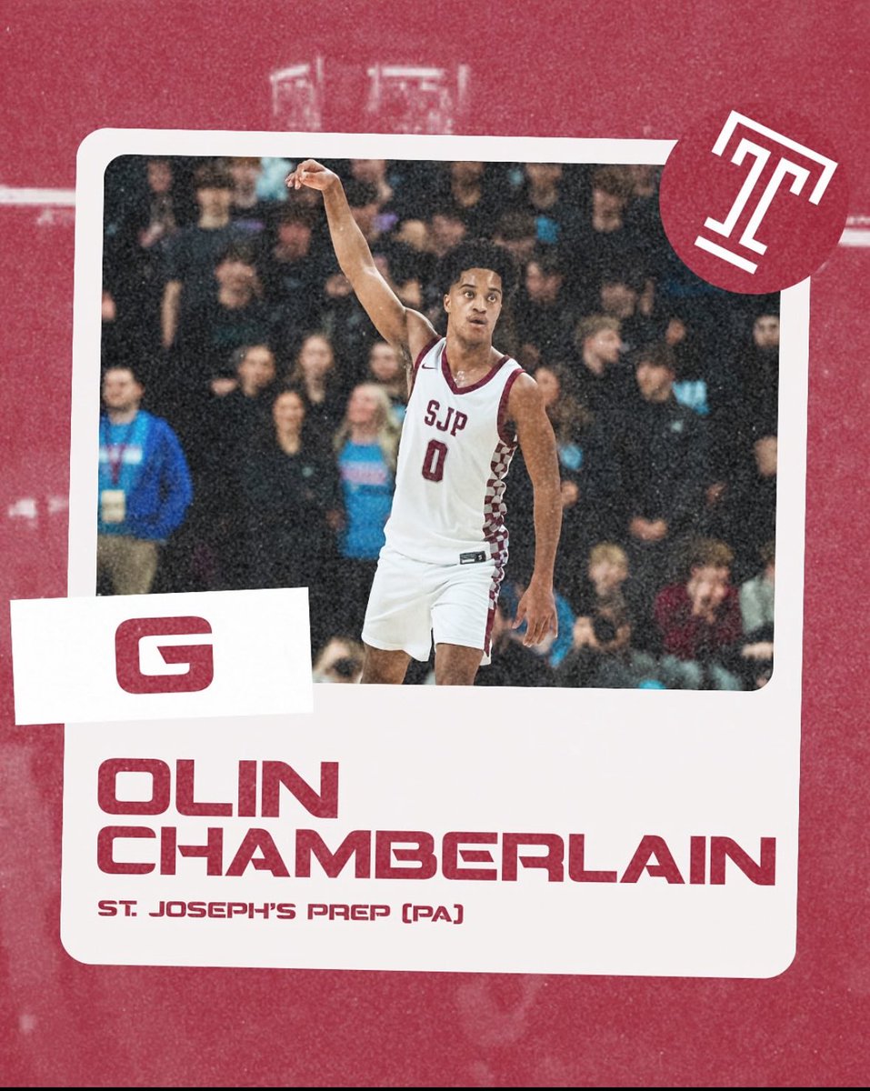 Rich Flanagan (@richflanagan33) on Twitter photo 2025 G <a href="/olinchamberlain/">Olin “O” Chamberlain Jr.</a> has committed to <a href="/TUMBBHoops/">Temple Men's Basketball</a>, per Anthony Sorgi. The 6-foot guard is the grandnephew of <a href="/Hoophall/">Basketball HOF</a> inductee Wilt Chamberlain, avg. 10 ppg & 3 apg with 36 👌s made this season. Finished his <a href="/SJP_BB/">St. Joe’s Prep Basketball</a> career with 814 points, 123 3PM & 260 assists 2025 G <a href="/olinchamberlain/">Olin “O” Chamberlain Jr.</a> has committed to <a href="/TUMBBHoops/">Temple Men's Basketball</a>, per Anthony Sorgi. The 6-foot guard is the grandnephew of <a href="/Hoophall/">Basketball HOF</a> inductee Wilt Chamberlain, avg. 10 ppg & 3 apg with 36 👌s made this season. Finished his <a href="/SJP_BB/">St. Joe’s Prep Basketball</a> career with 814 points, 123 3PM & 260 assists