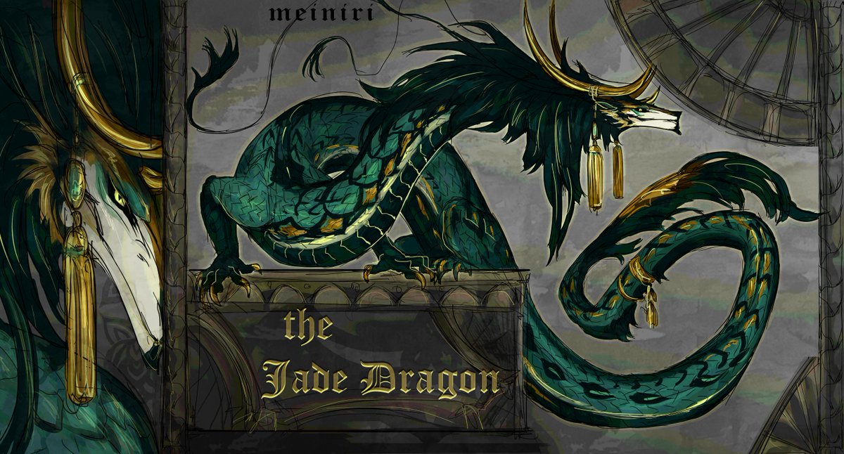 🔆🎋The jade dragon
{open adopt ~ auction}  ~  info in the replies~