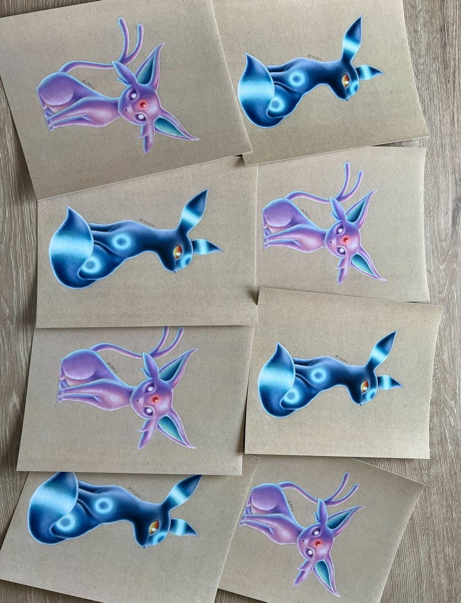 danisartwork's tweet image. Umbreon and Espeon print bundle 
PayPal.me/danimigizi