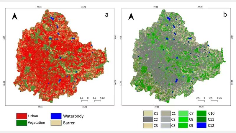 SciResMatters's tweet image. 𝗖𝗶𝘁𝗶𝗲𝘀 𝗮𝗿𝗲 𝗵𝗲𝗮𝘁𝗶𝗻𝗴 𝘂𝗽, 𝗮𝗻𝗱 𝗻𝗲𝘄 𝗿𝗲𝘀𝗲𝗮𝗿𝗰𝗵 𝗳𝗿𝗼𝗺 #𝗕𝗲𝗻𝗴𝗮𝗹𝘂𝗿𝘂 𝘀𝗵𝗼𝘄𝘀 𝘄𝗵𝘆!
Unchecked urban growth, replacing natural landscapes with concrete, dramatically intensifies urban heat islands, making cities hotter.
Read:…