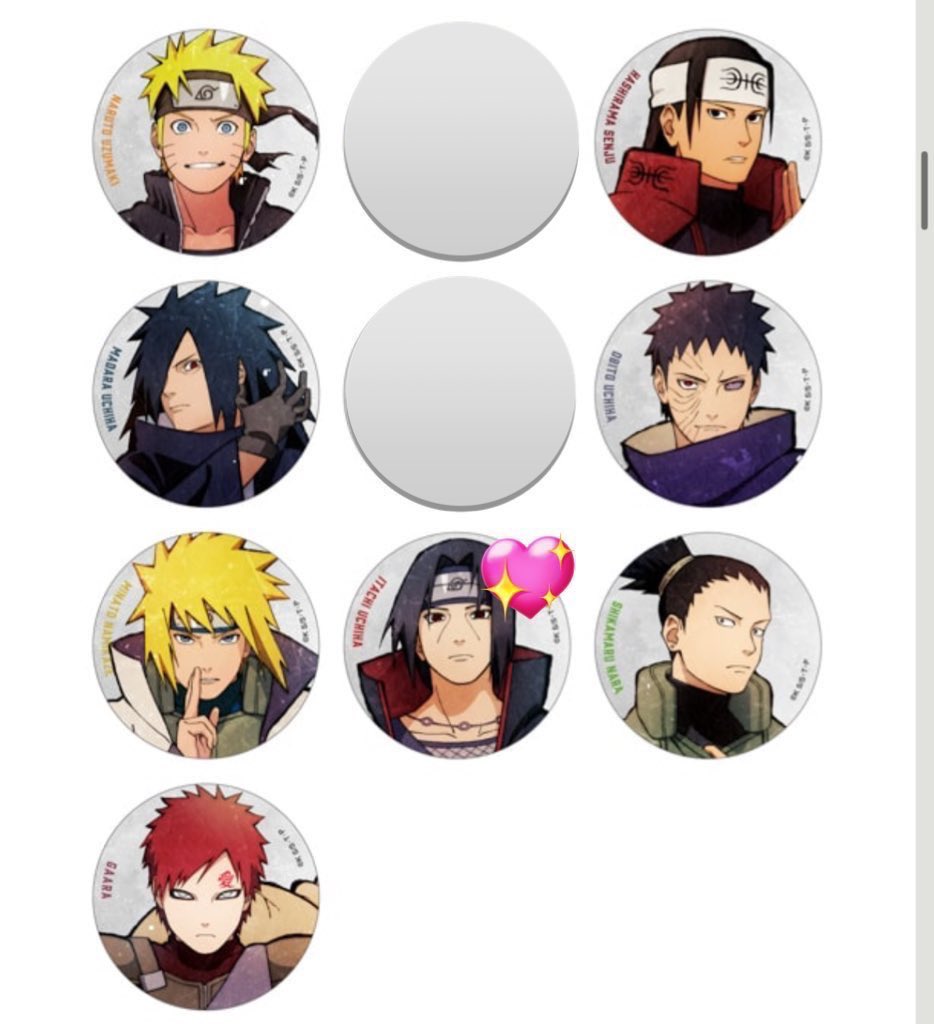 NARUTO 缶バッジ　マダラ　ミナト　柱間　ナルト 𝕂𝕚𝕥𝕥𝕪𝜗𝜚/•᷅•᷄\୭ on X: 