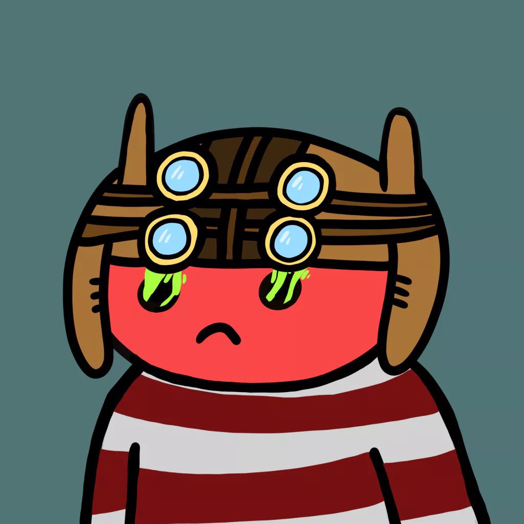 m3troboy's tweet image. another one in the permanent collection alien fren #580 I’ve had this olu since May 2024, he’s good for life 🖖🏽 @alienfrens