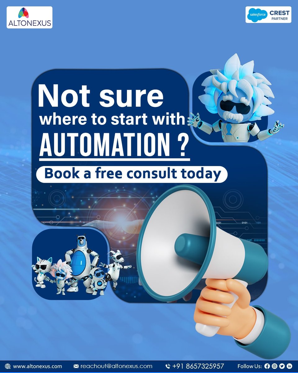 altonexus_info's tweet image. Automation sounds big. Starting doesn’t have to be.
We’ll help you break it down and build what works for your business.
👋 DM us “START” to claim your free consult today.
#salesforceimplementation #cloudtechnology #businesssolutions #digitaltransformation #automation #altonexus