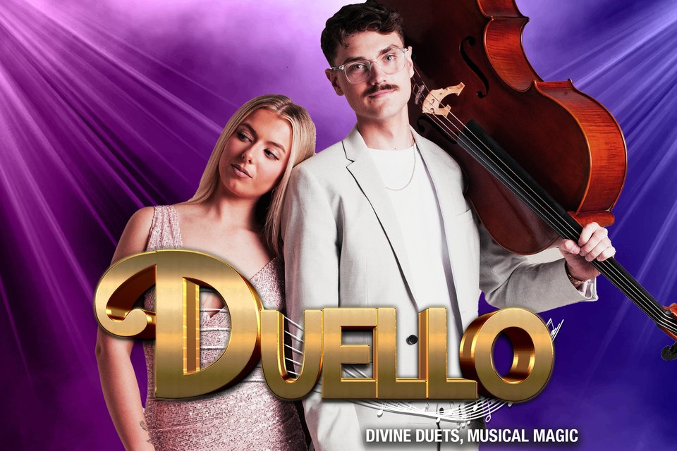 CQU's tweet image. CQCM alumni Jameson Butler and Ben Scott have teamed up with Paul Tabone to launch a new musical production titled Duello – Movies to Musicals. The production will debut at in Mackay later this month (26 July).
Tickets are available for purchase online: ow.ly/x0p950WkRr4