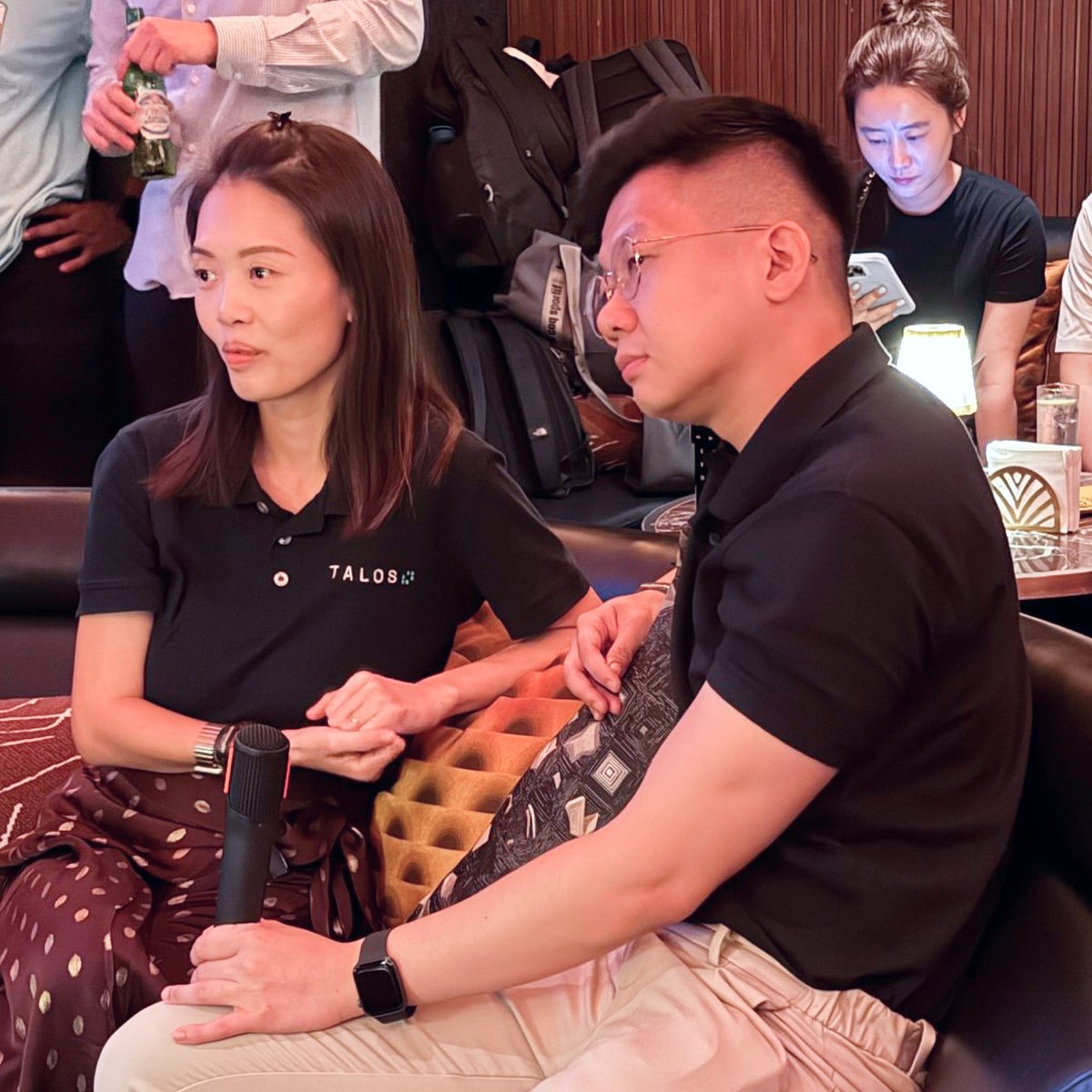 talostrading's tweet image. Talos co-hosted a panel and networking drinks with @CopperHQ , @krakenpro (Kraken Institutional), @CFBenchmarks, and @Avelacom_Corp last week in Hong Kong.
Pamela Lee (Head of Sales APAC) was joined by Ashton Tan (Head of APAC, Copper), Gabe Selby (Head of Research, CF…