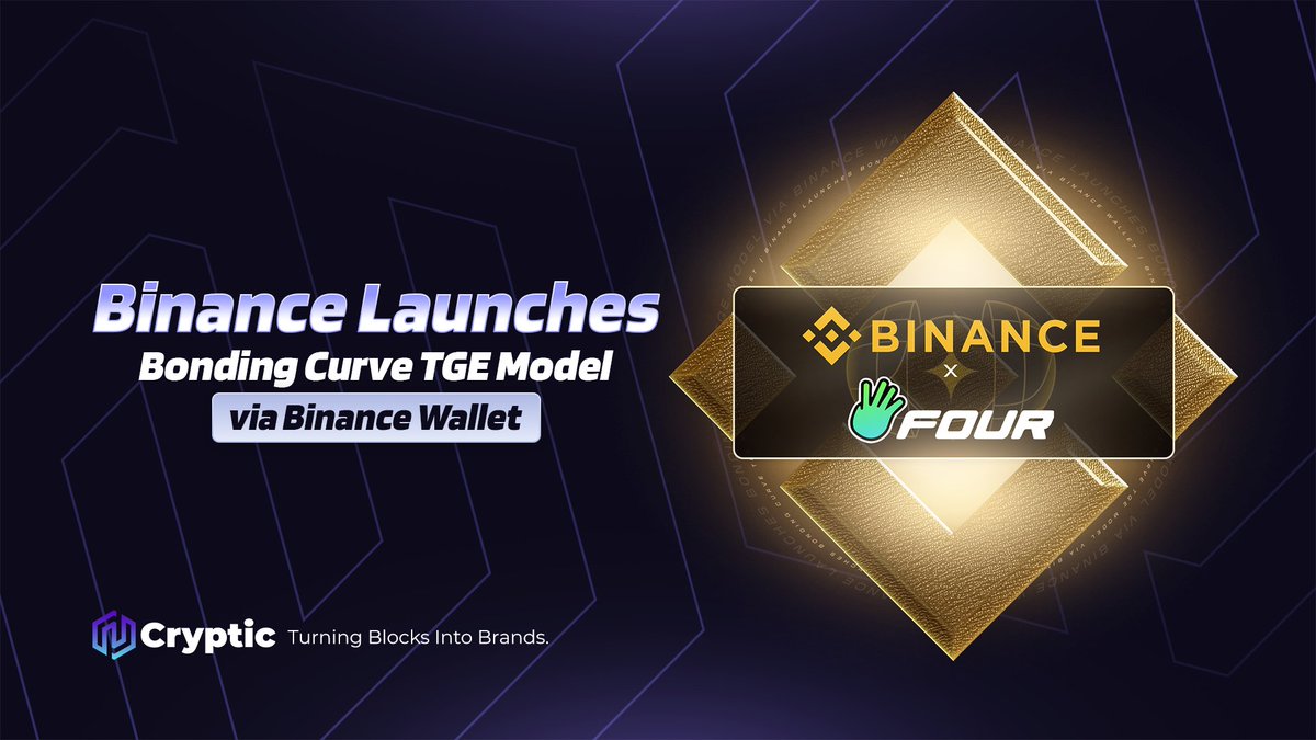 Binance has announced a new TGE model for Binance Wallet, featuring a bonding  curve pricing mechanism. In partnership with https://t.co/FEdMWkMXPR, the  platform will require users to apply for token launches. The first