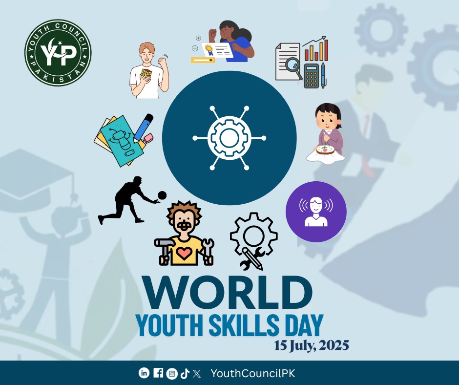 YouthCouncilPK's tweet photo. On #WorldYouthSkillsDay, Youth Council Pakistan stands with every young person turning skills into action.
Skilled youth aren’t just ready for the future — they’re reshaping it. 🚀🇵🇰
#YouthCouncilPakistan #SkillUpPakistan #FutureShapers #EmpowerYouth https://t.co/muRpML3AUt