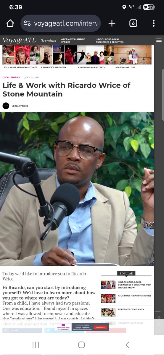 Leadershipblend's tweet image. Check out this article about me! Click the link
voyageatl.com/interview/life…