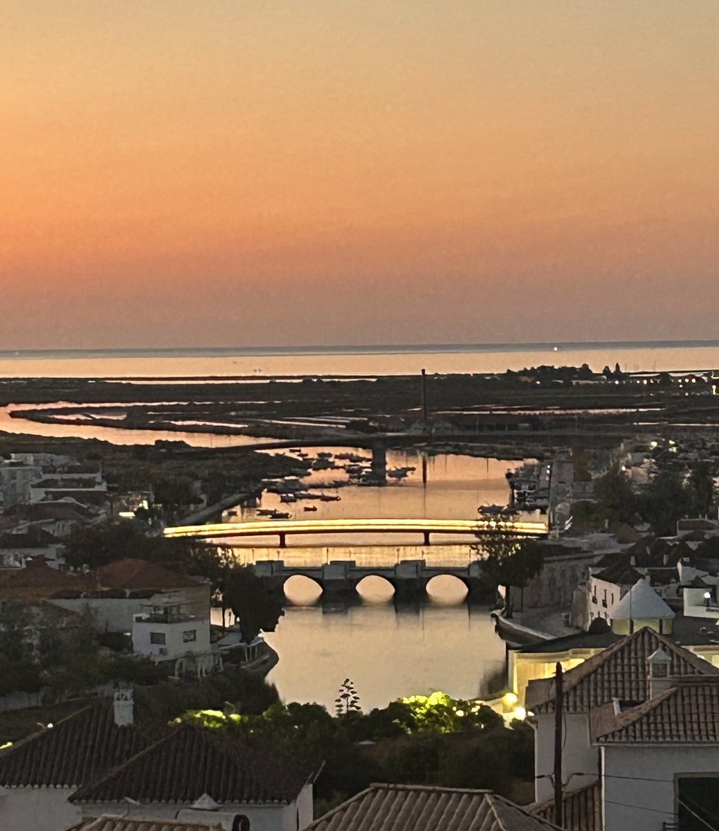 Early morning view from our balcony at Tavira #Portugal this morning!