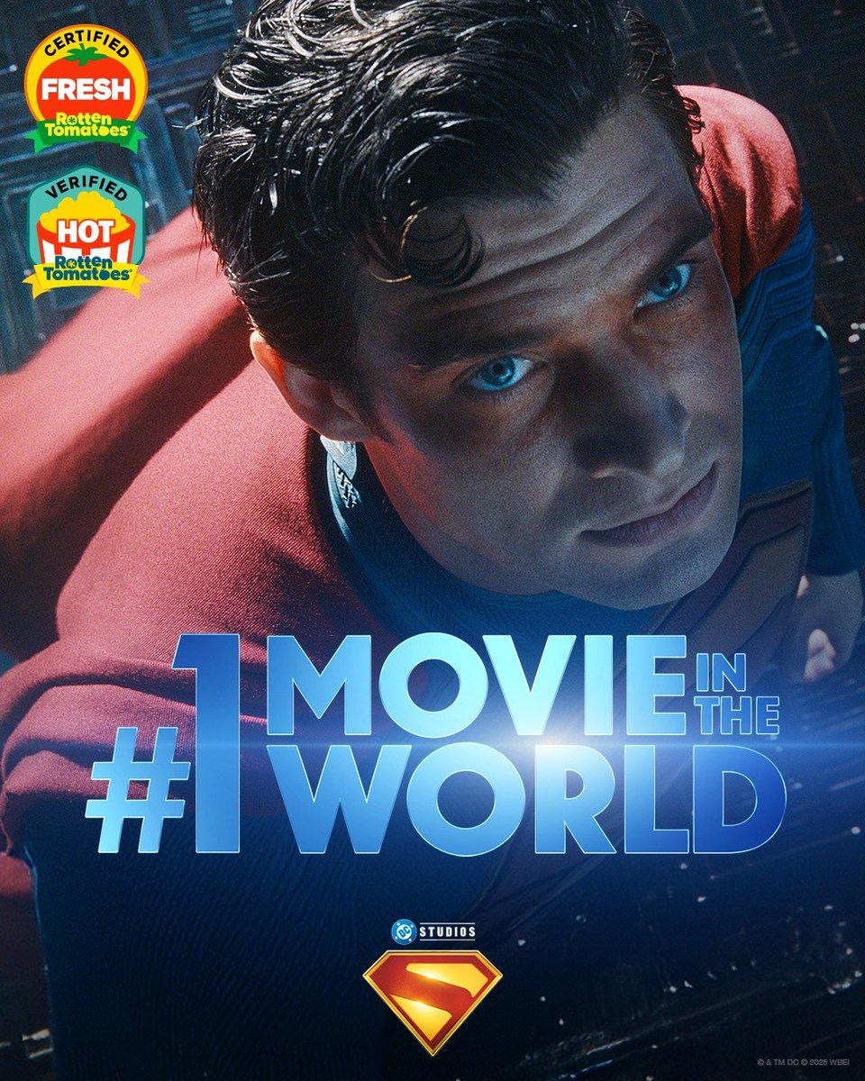 DendyCinemas's tweet image. SUPERMAN takes flight as the #1 movie in the world! 💫 Experience it for yourself at Dendy Cinemas and Dendy Canberra IMAX®.
#Superman