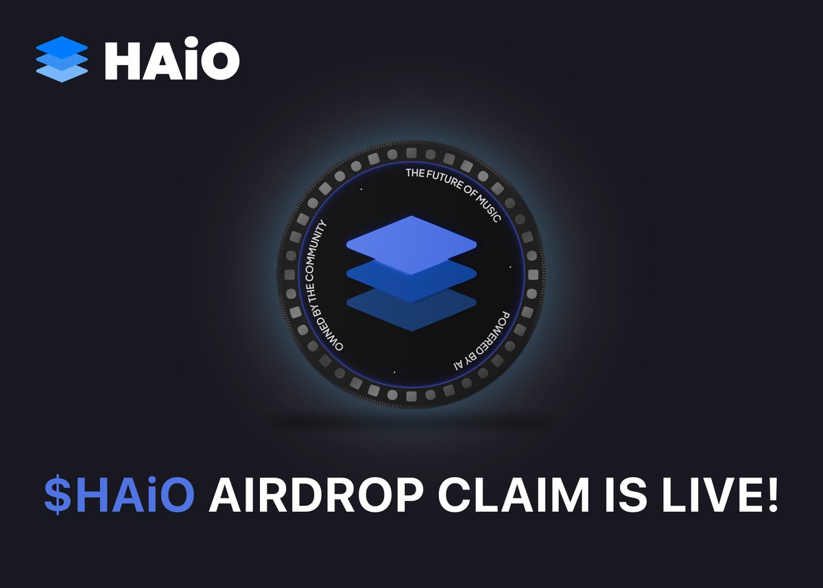 🎉 $HAiO AIRDROP CLAIM IS LIVE!
The first wave of claim has officially started.

To the 450,000+ users who joined our TGE airdrop — it’s time!
👉 Check how much you’ve earned on the Claim Page now.

💡 Reminder:
 • Airdrop will be distributed in 3 phases
 • TGE Unlock will be