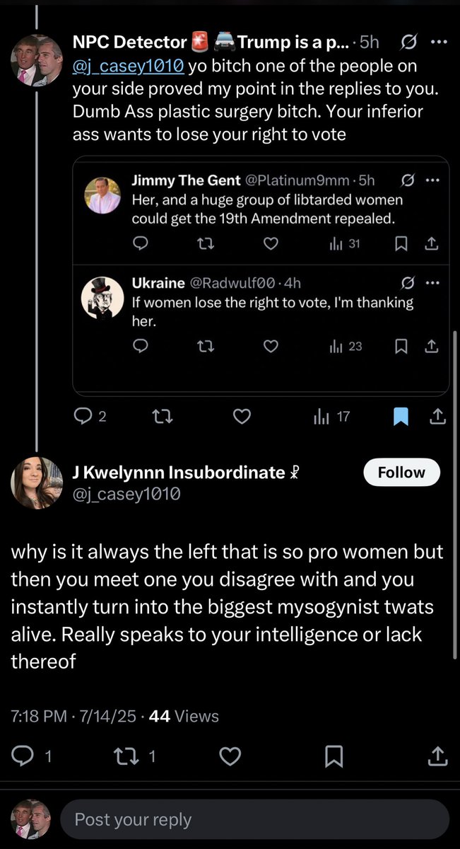 MagaNPCsRStupid's tweet image. In 2025, the sides have flipped. In 2015, it was liberals/the left/anti-MAGA, “woke SJWs” etc. that would mainly play identity politics and resort to calling anyone they disagree with racist or a nazi or misogynist, whatever but in 2025 it’s the MAGA cult and all of the alt-right