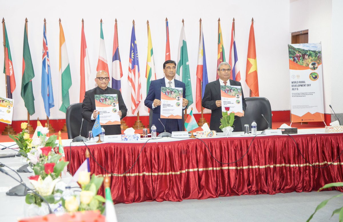 cirdap79's tweet photo. ๐ CIRDAP launched the official #WorldRuralDevelopmentDay poster on its 46th Foundation Day, uniting leaders from 11 countries, FAO, SAARC & BIMSTEC to promote inclusive, sustainable & enterprising rural development.
#WRDD #CIRDAP #RuralDevelopment #UNGA #AsiaPacific https://t.co/ACTE9vASqW
