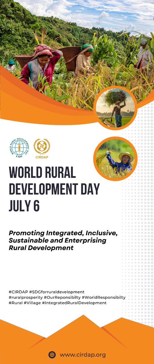 🌍 CIRDAP launched the official #WorldRuralDevelopmentDay poster on its 46th Foundation Day, uniting leaders from 11 countries, FAO, SAARC &amp; BIMSTEC to promote inclusive, sustainable &amp; enterprising rural development.

 #WRDD #CIRDAP #RuralDevelopment #UNGA #AsiaPacific